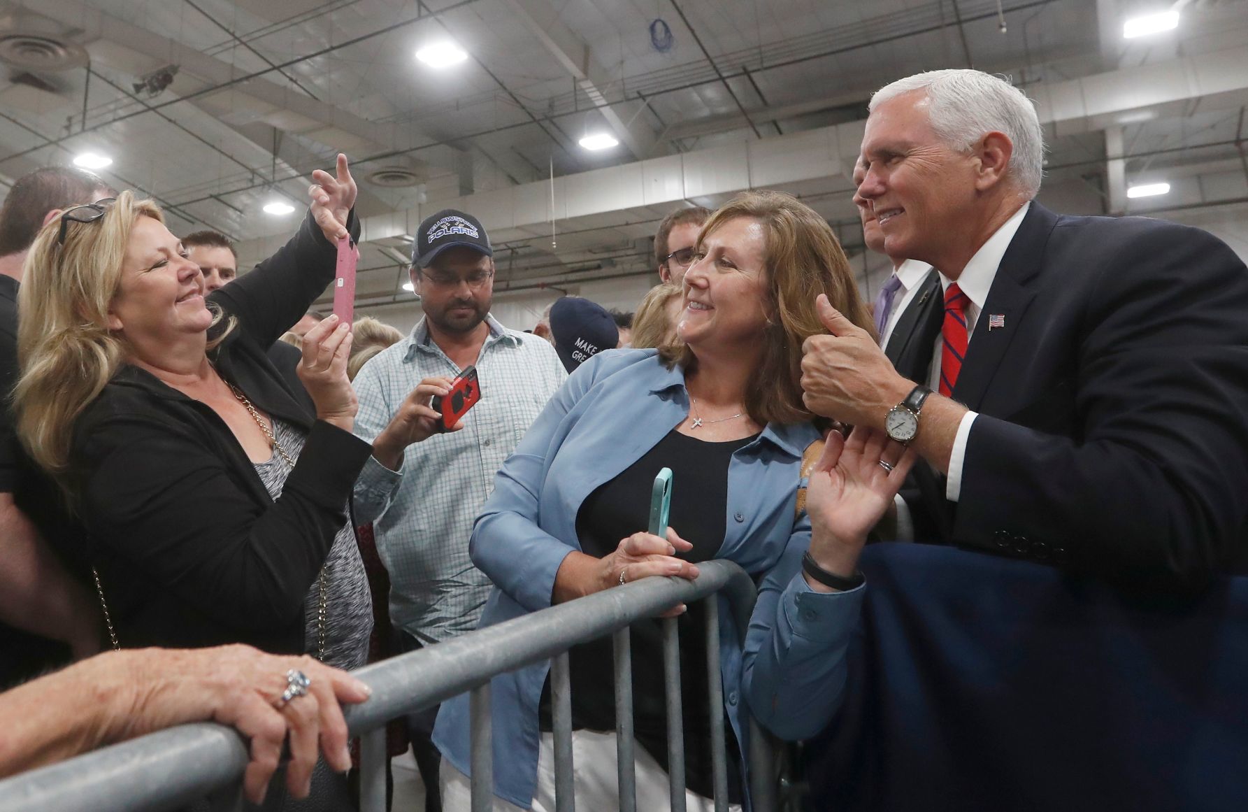 Vice President Mike Pence speaks at MetraPark